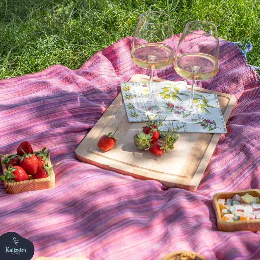 Rainbow Beach Towel - 100% Premium Turkish Cotton by Kalkedon Towels