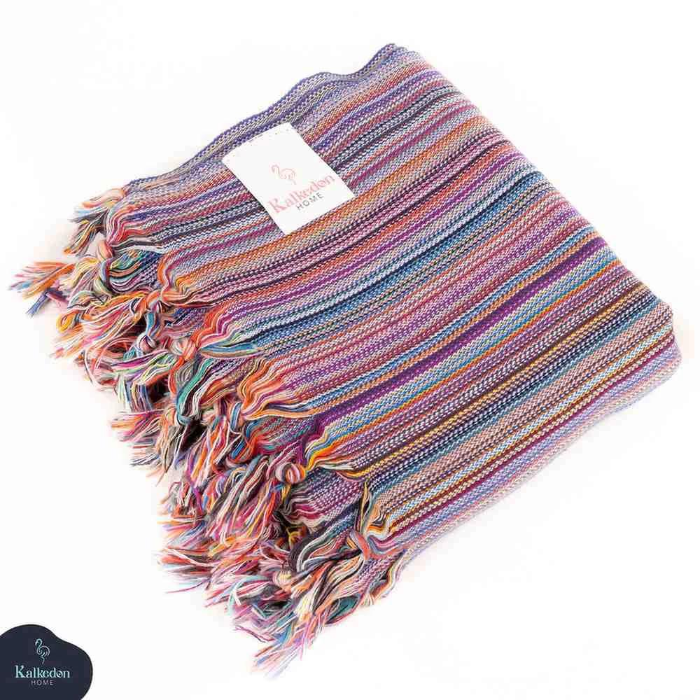 Rainbow Beach Towel - 100% Premium Turkish Cotton by Kalkedon Towels