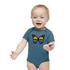 Rainbow Butterfly Infant Onesie by RainBee Designs LLC
