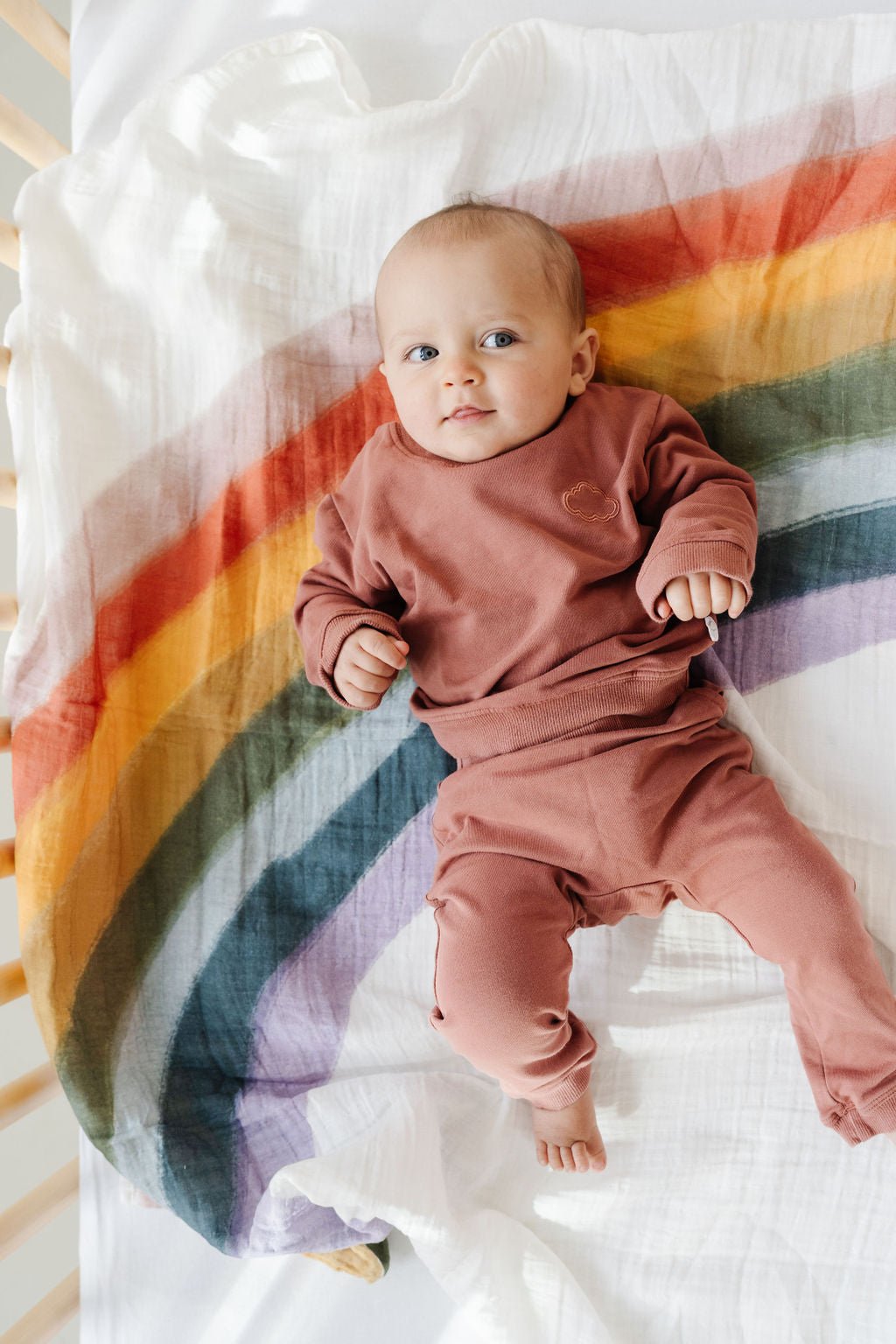 Rainbow Connection Swaddle Swaddles La Vie Bien Rainbow Connection Swaddle