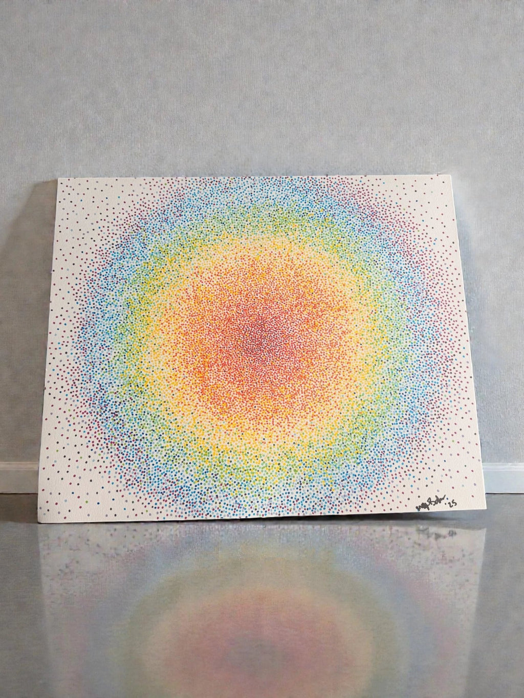 Rainbow Dot Art