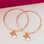 Rainbow Hoop Earrings Earrings La Vie Bien Rainbow Hoop Earrings
