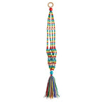 Rainbow Macrame Plant Holder | Bohemian Decorative Hanging Flowerpot Holder Plant Holder La Vie Bien Rainbow Macrame Plant Holder | Bohemian Decorative Hanging Flowerpot Holder