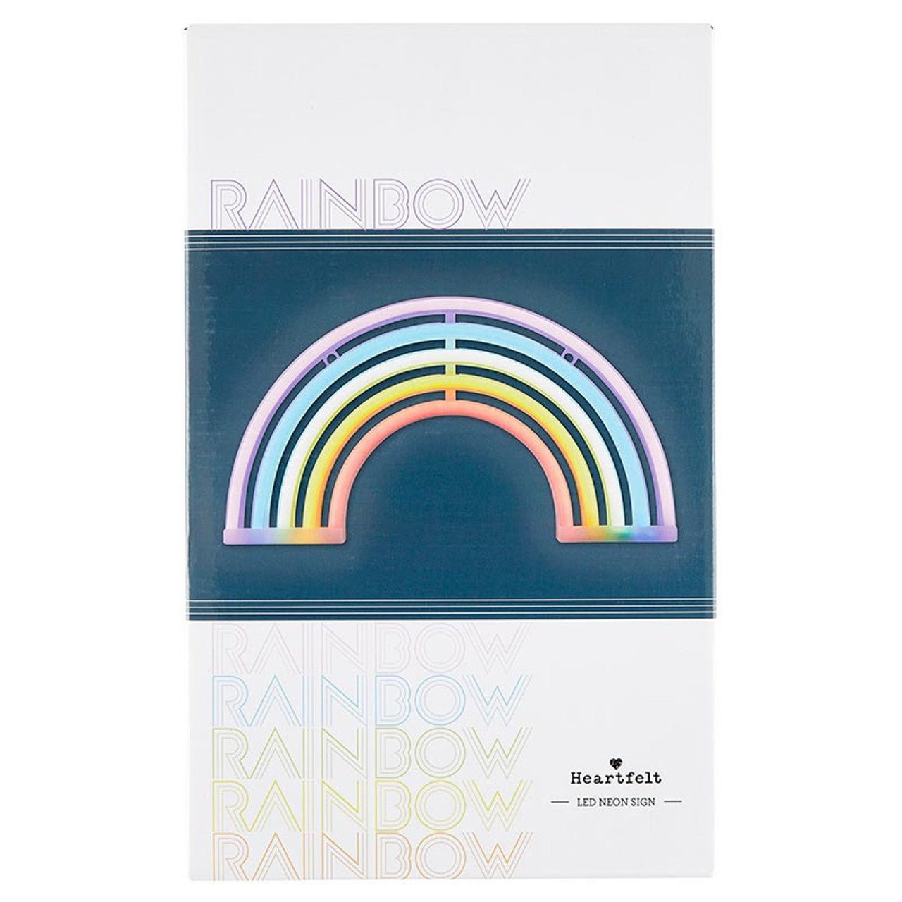 Rainbow Neon LED Light | LGBTQ Pride Retro Wall Art Sign Wall Hanging La Vie Bien Rainbow Neon LED Light | LGBTQ Pride Retro Wall Art Sign
