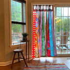 Rainbow Oasis Drapes – Upcycled Boho Curtains Home Decor La Vie Bien Rainbow Oasis Drapes – Upcycled Boho Curtains