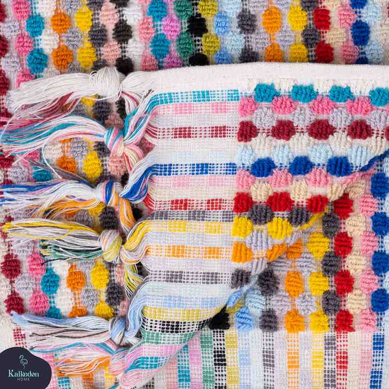 Pom Pom Turkish cotton Hand woven Towel