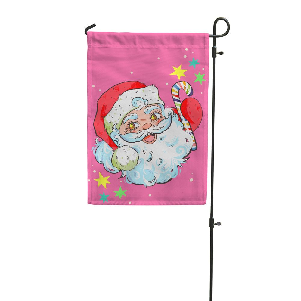 Rainbow Santa Garden Flag Garden Flag La Vie Bien Rainbow Santa Garden Flag