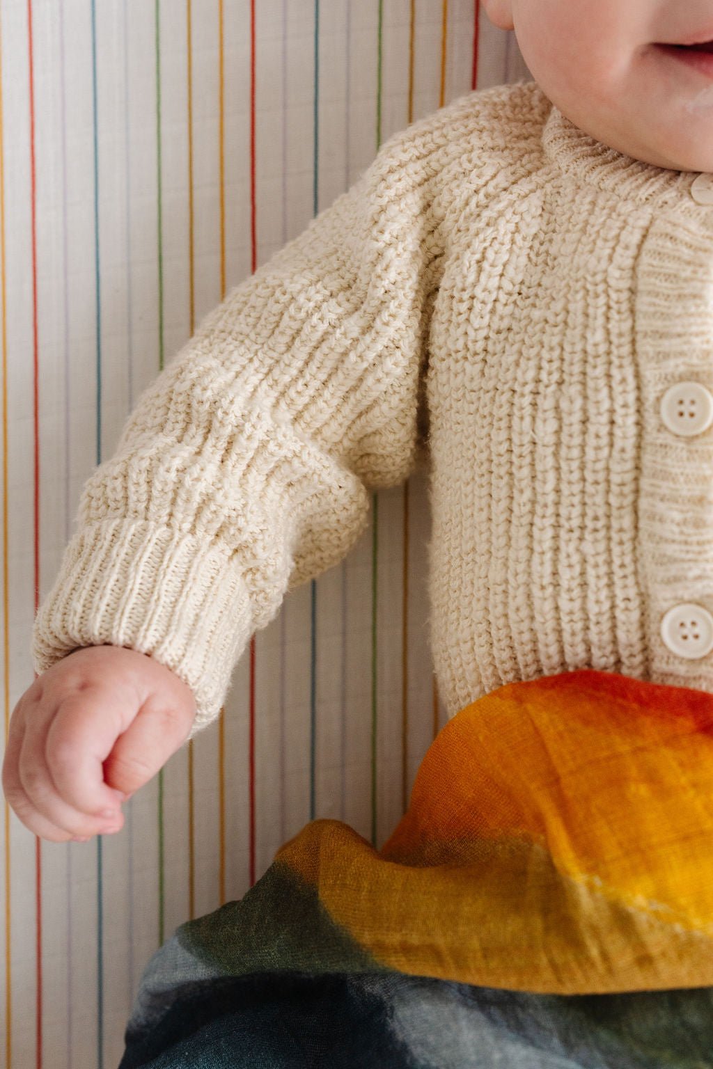 Rainbow Stripe Crib Sheet Crib Sheets La Vie Bien Rainbow Stripe Crib Sheet