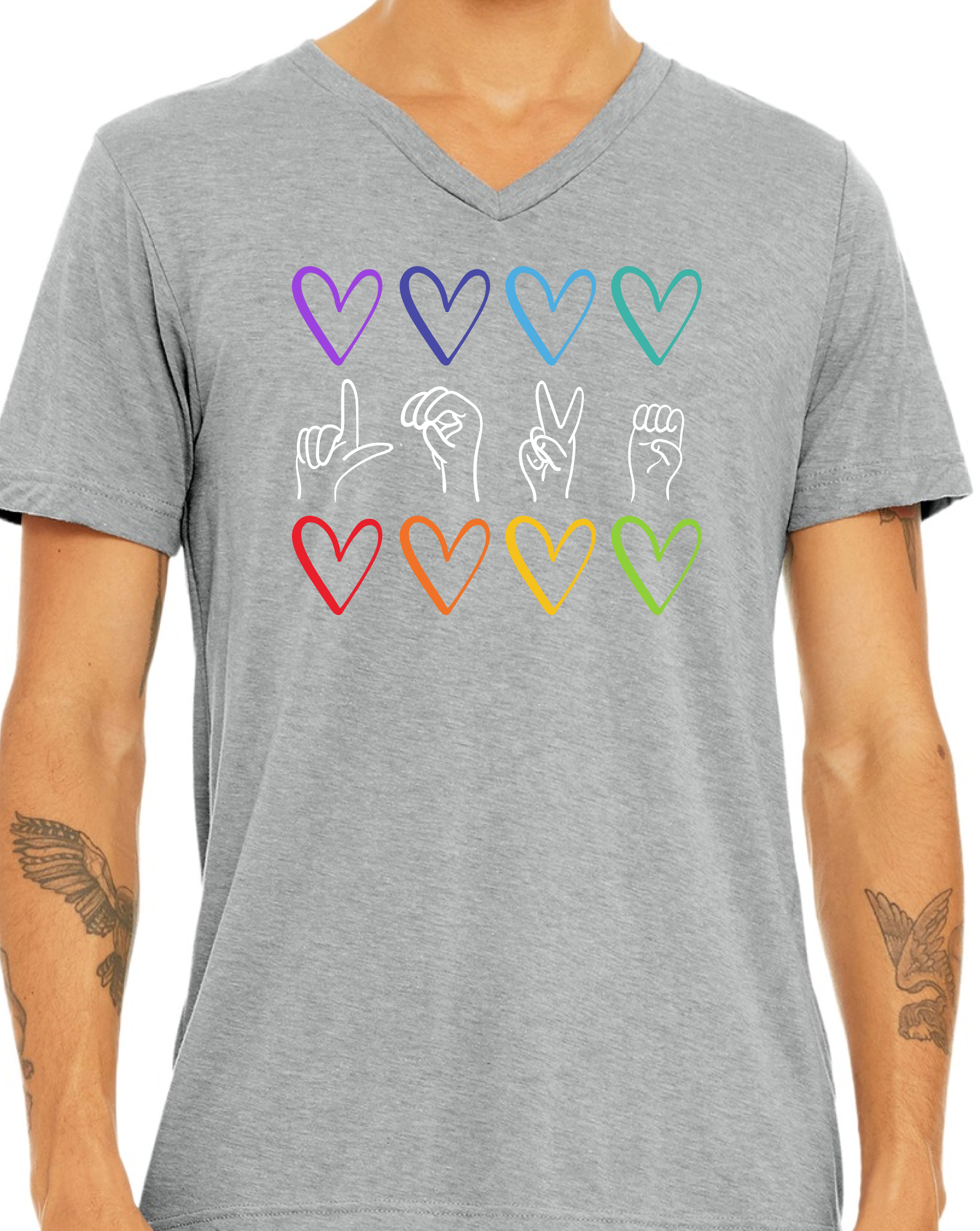 Rainbow Sign Language Love T-Shirt