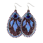 Raindrop Seed Bead Earrings - Guatemala Jewelry La Vie Bien Raindrop Seed Bead Earrings - Guatemala