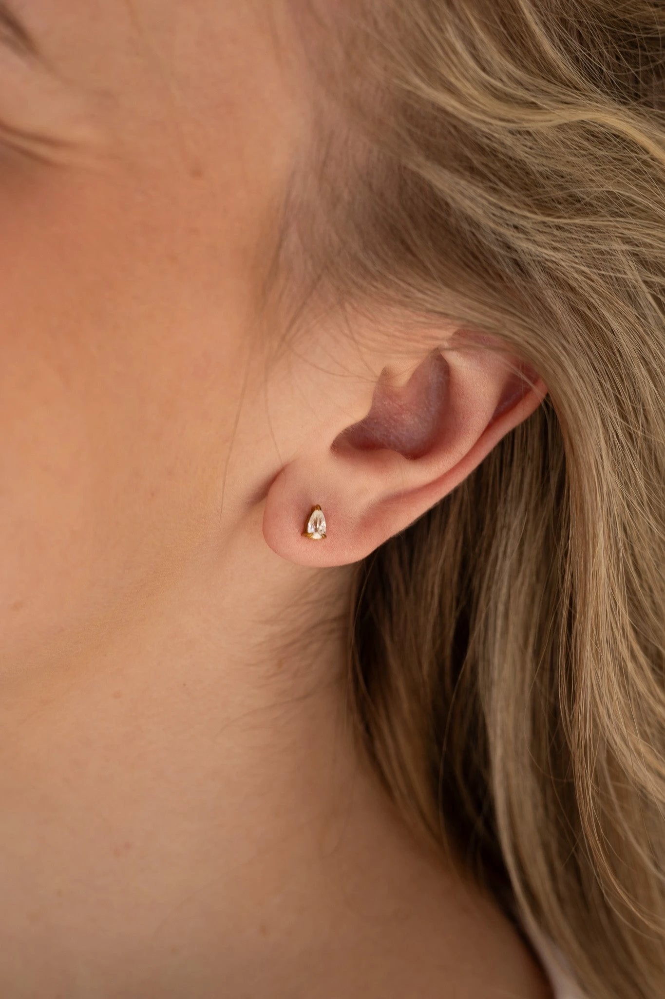 Raindrop Stud by Rose & Clay