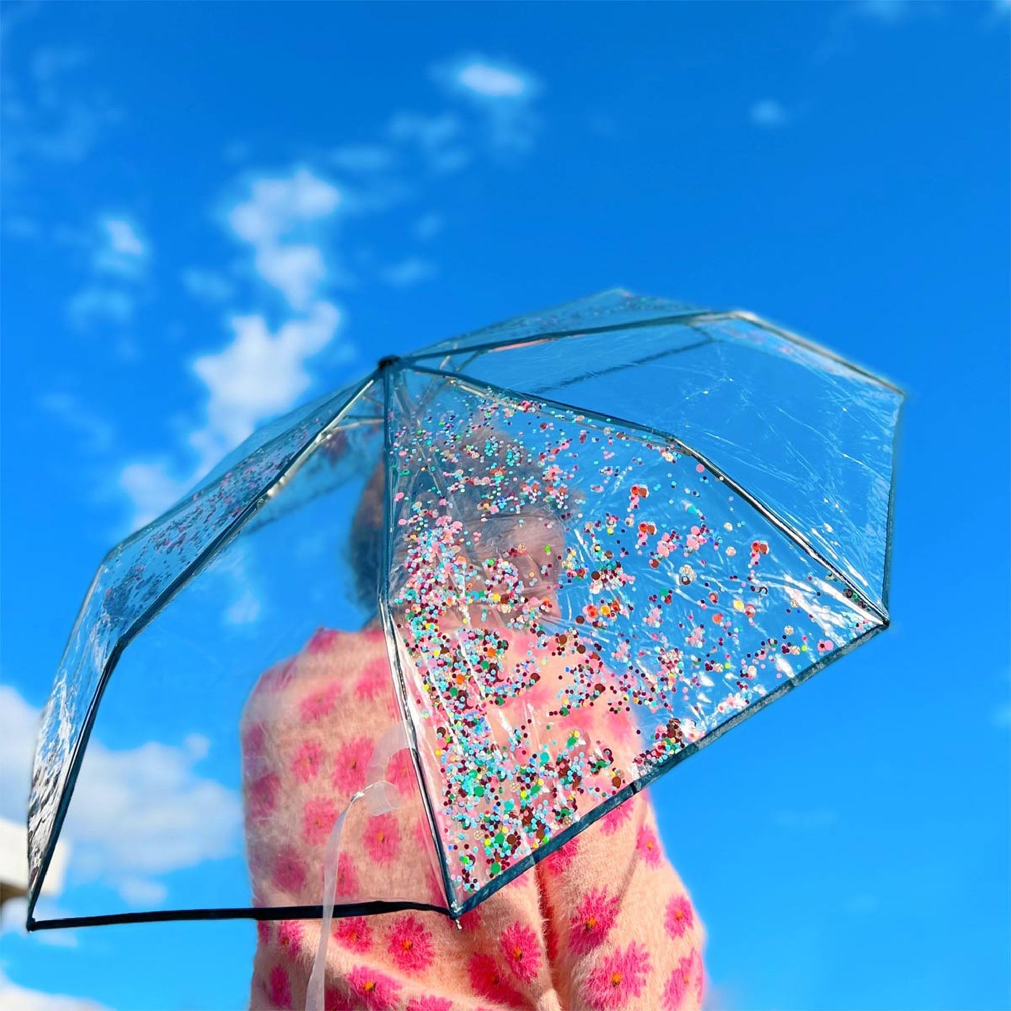 Raining Glitter Umbrella Umbrellas & Sunglasses & Accessories La Vie Bien Raining Glitter Umbrella
