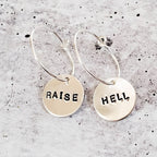 RAISE HELL Hoop Earrings Earrings La Vie Bien RAISE HELL Hoop Earrings