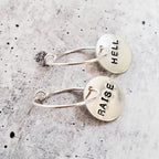 RAISE HELL Hoop Earrings Earrings La Vie Bien RAISE HELL Hoop Earrings