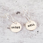 RAISE HELL Hoop Earrings Earrings La Vie Bien RAISE HELL Hoop Earrings