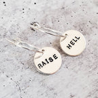 RAISE HELL Hoop Earrings Earrings La Vie Bien RAISE HELL Hoop Earrings