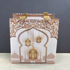 Ramadan Eid Mubarak Handheld Gift Bag Set | Islamic Printed Non-Woven Tote Bags (MAC389)