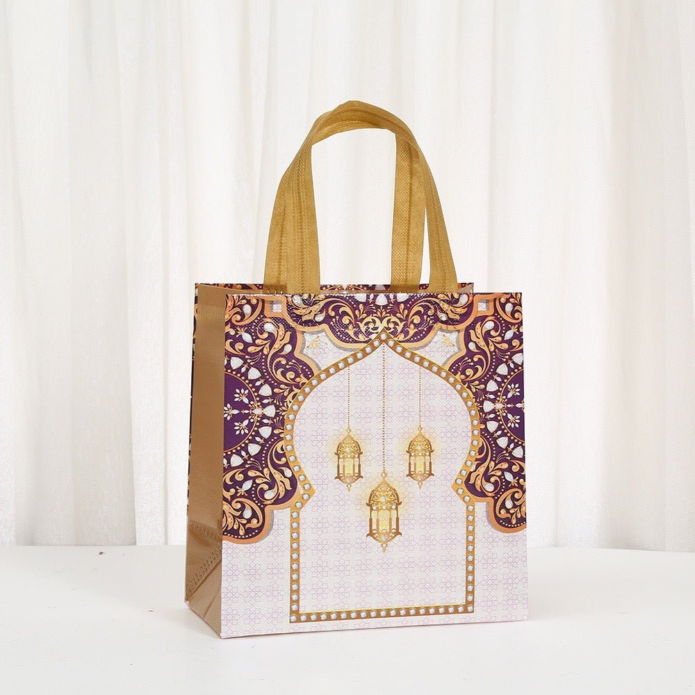Ramadan Eid Mubarak Handheld Gift Bag Set | Islamic Printed Non-Woven Tote Bags (MAC389) La Vie Bien Ramadan Eid Mubarak Handheld Gift Bag Set | Islamic Printed Non-Woven Tote Bags (MAC389)