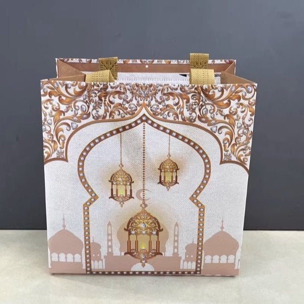 Ramadan Eid Mubarak Handheld Gift Bag Set | Islamic Printed Non-Woven Tote Bags (MAC389) La Vie Bien Ramadan Eid Mubarak Handheld Gift Bag Set | Islamic Printed Non-Woven Tote Bags (MAC389)