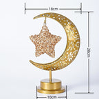 Ramadan Iron Star & Crescent Lamp Festive Candle Holder Decor (MAC399) La Vie Bien Ramadan Iron Star & Crescent Lamp Festive Candle Holder Decor (MAC399)