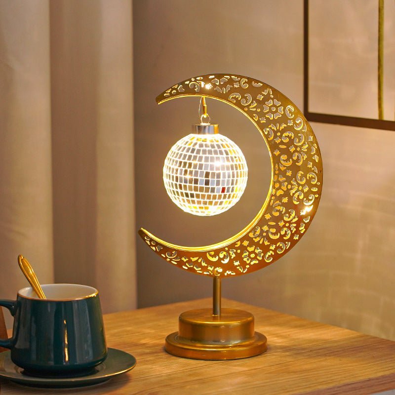 Ramadan Iron Star & Crescent Lamp Festive Candle Holder Decor (MAC399) La Vie Bien Ramadan Iron Star & Crescent Lamp Festive Candle Holder Decor (MAC399)