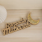 Ramadan Mubarak LED Moon Decor Crescent Craft Ornament (MAC393)