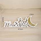 Ramadan Mubarak LED Moon Decor Crescent Craft Ornament (MAC393) La Vie Bien Ramadan Mubarak LED Moon Decor Crescent Craft Ornament (MAC393)