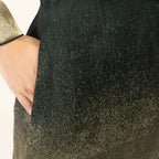 Ramona Green Blazer Dress with Jacquard Silk by Raas