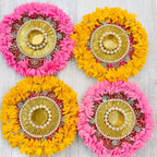 Rangoli Mat with Tissue Bag & Happy Diwali Cutout - Ready to Gift Diwali Gift La Vie Bien Rangoli Mat with Tissue Bag & Happy Diwali Cutout - Ready to Gift Diwali Gift