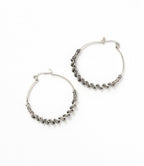 Rani Hoop Earrings - Silver Tone HME stock line La Vie Bien Rani Hoop Earrings - Silver Tone