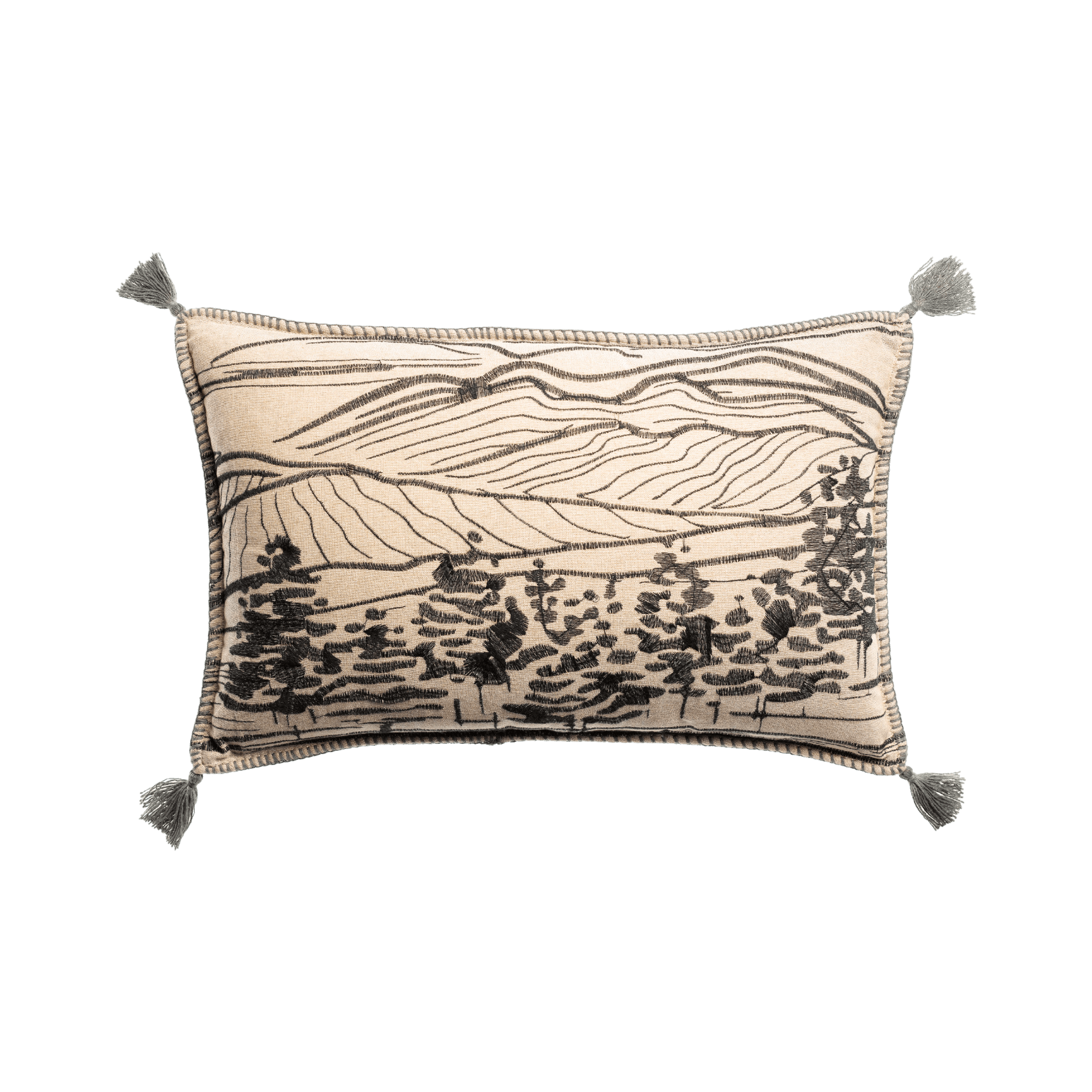 Raphael Thyme Embroidered Cushion