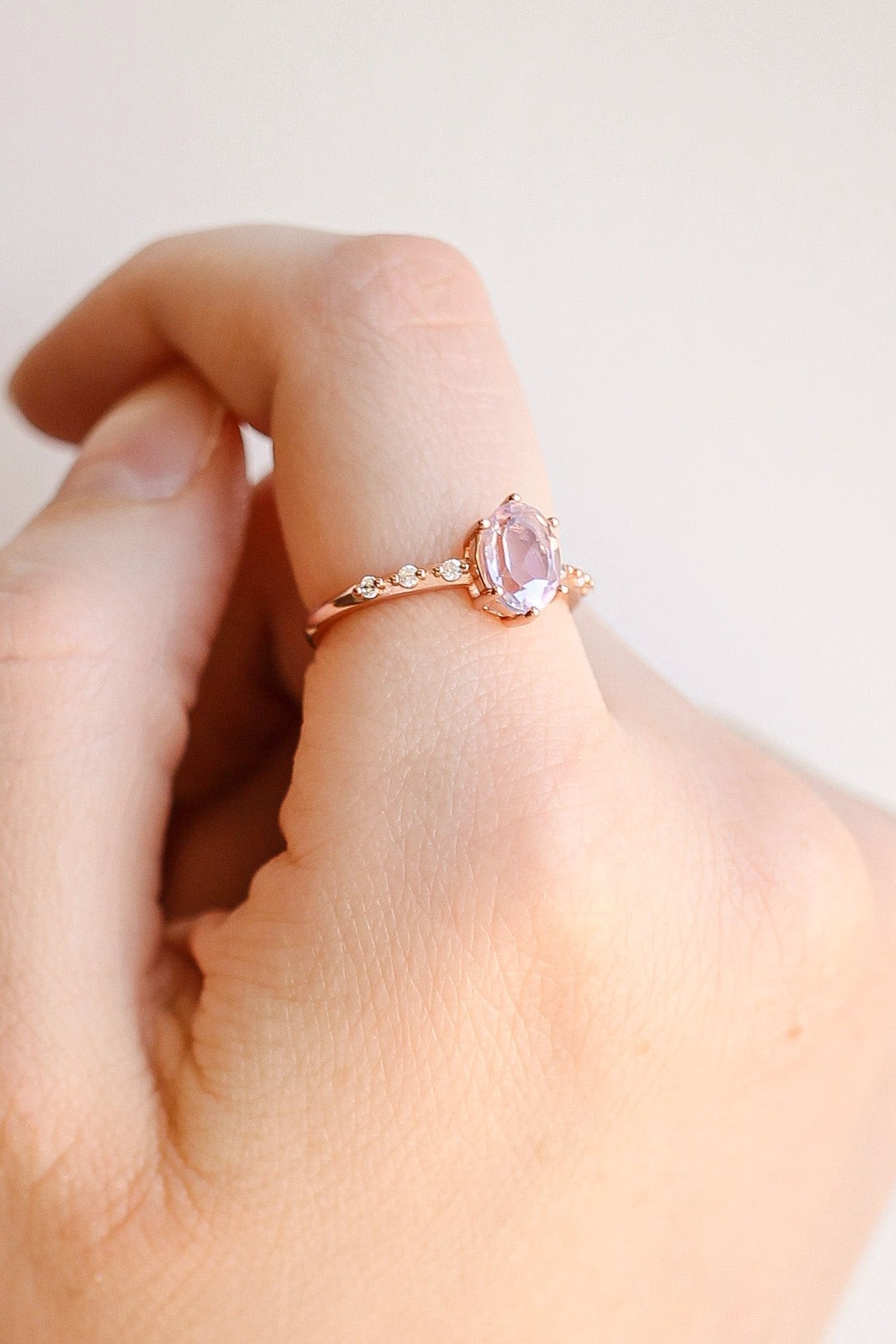 Rapunzel Ring in Lavender Quartz by Rose & Clay