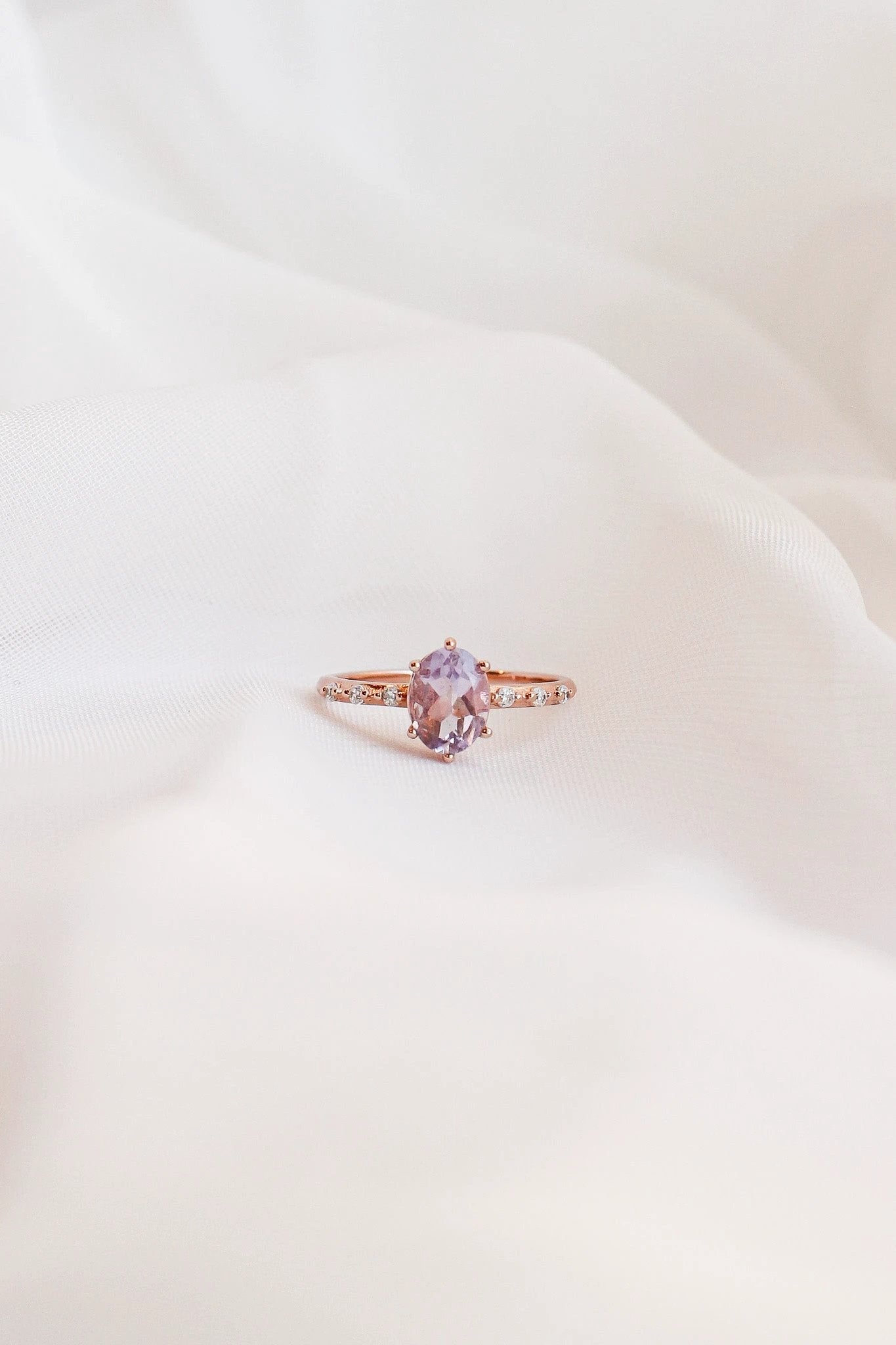 Rapunzel Ring in Lavender Quartz by Rose & Clay