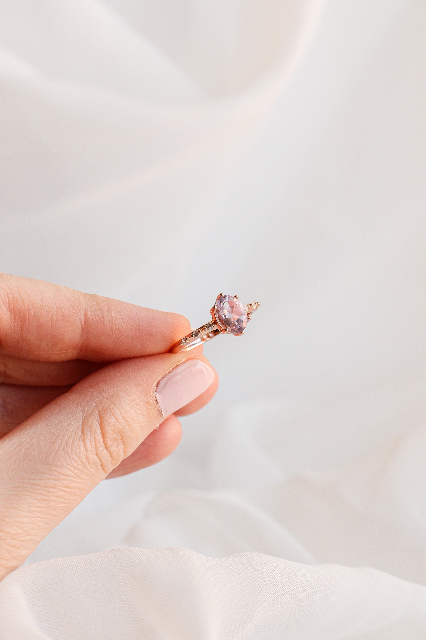 Rapunzel Ring in Lavender Quartz by Rose & Clay
