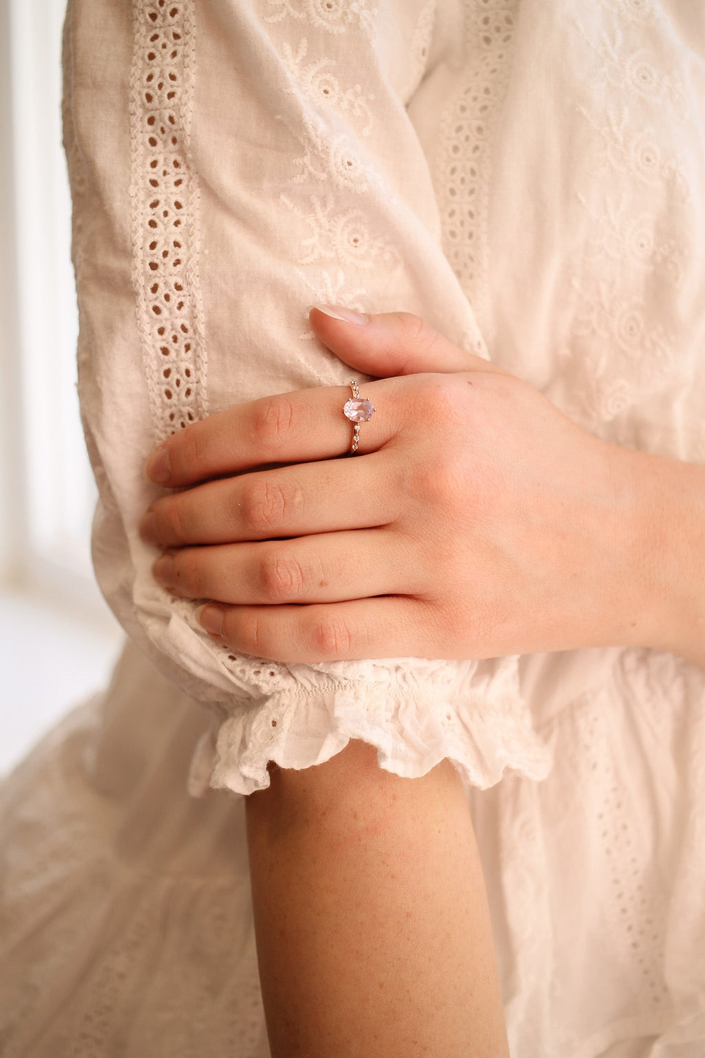 Rapunzel Ring in Lavender Quartz by Rose & Clay