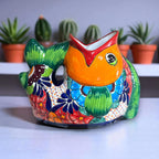 Rare XL Talavera Fish Planter | Hand - Painted Mexican Statue Pottery Talavera Planter La Vie Bien Rare XL Talavera Fish Planter | Hand - Painted Mexican Statue Pottery
