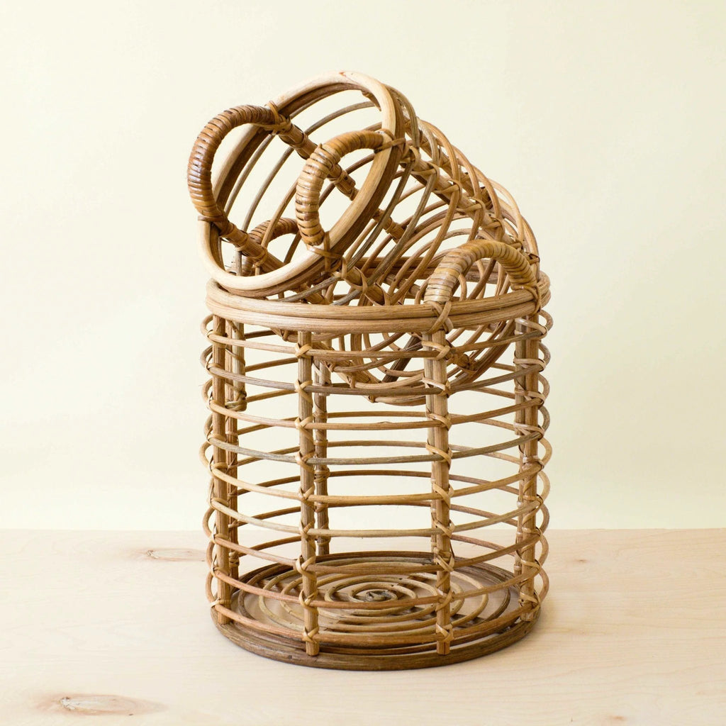 Rattan Cylinder Basket - Storage Baskets, set of 2 | LIKHÂ by LIKHÂ