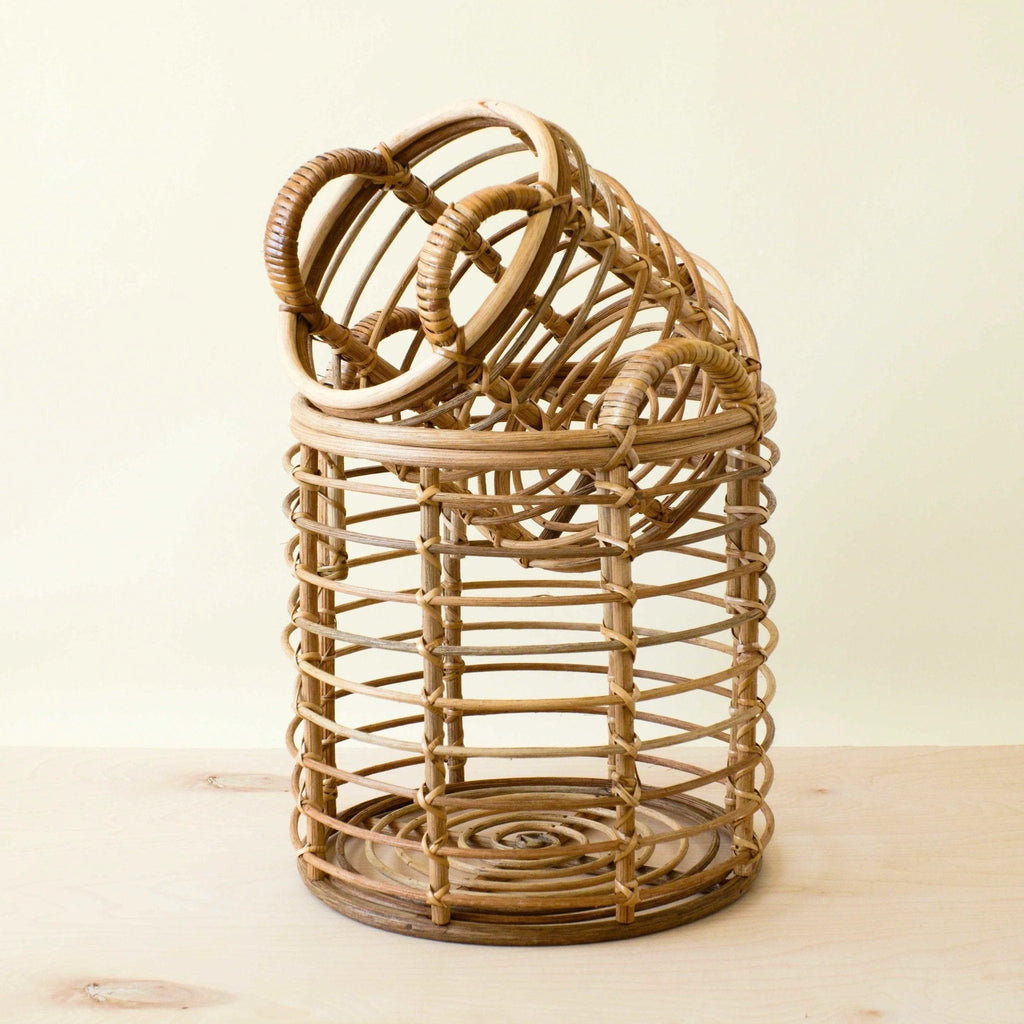 Rattan Cylinder Basket - Storage Baskets, set of 2 | LIKHÂ by LIKHÂ