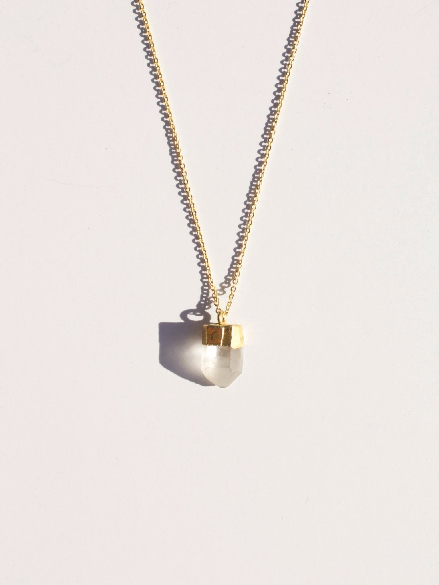 Raw Gemstone Necklace by Ethical Trade Co