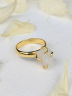 Raw Moonstone Prong Ring by Ash & Rose