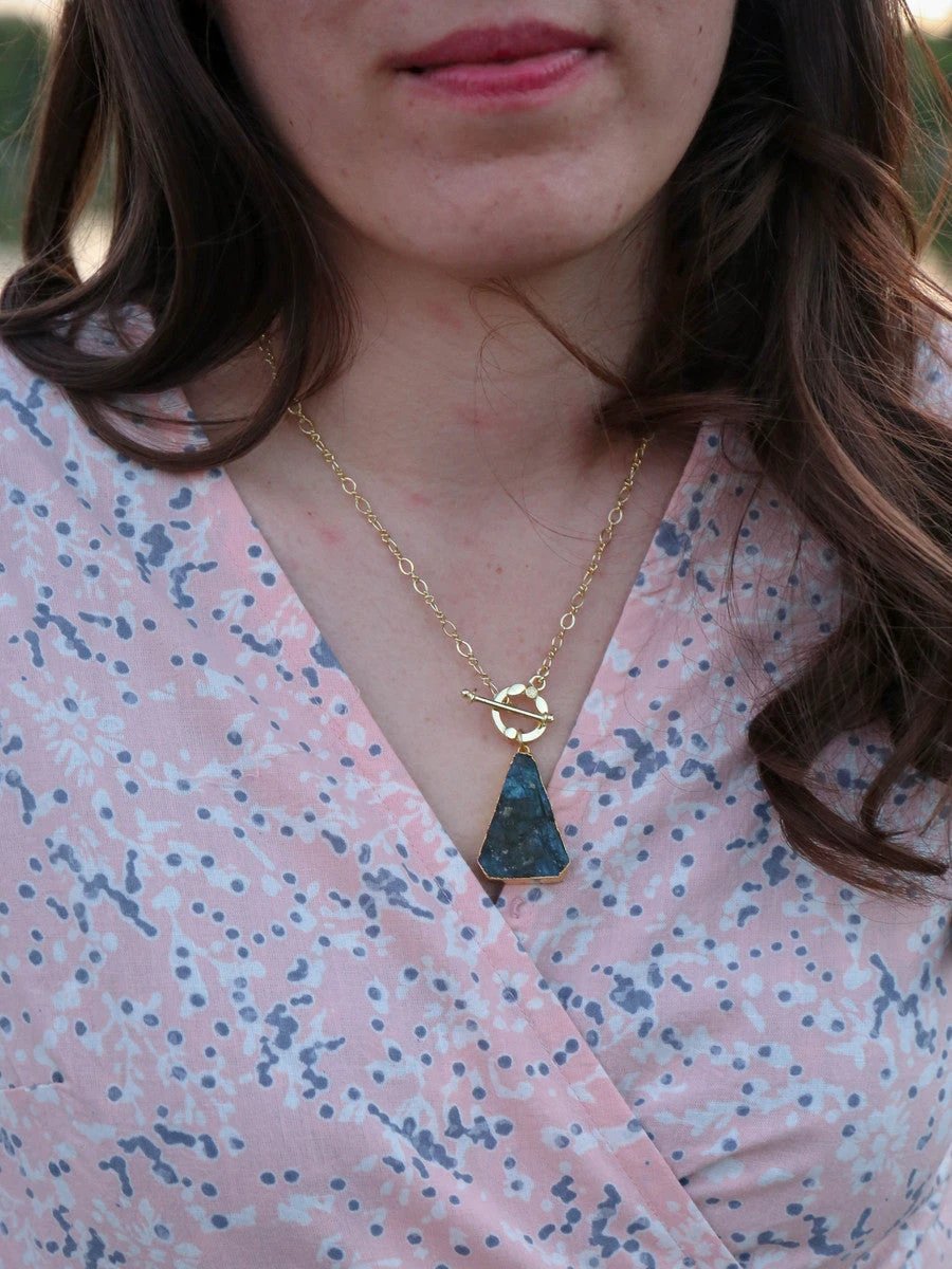 Simple Luxury Necklace - Labradorite by Fair Anita