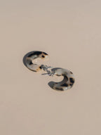Ray Hoops Earrings - Ivory by NAT + NOOR
