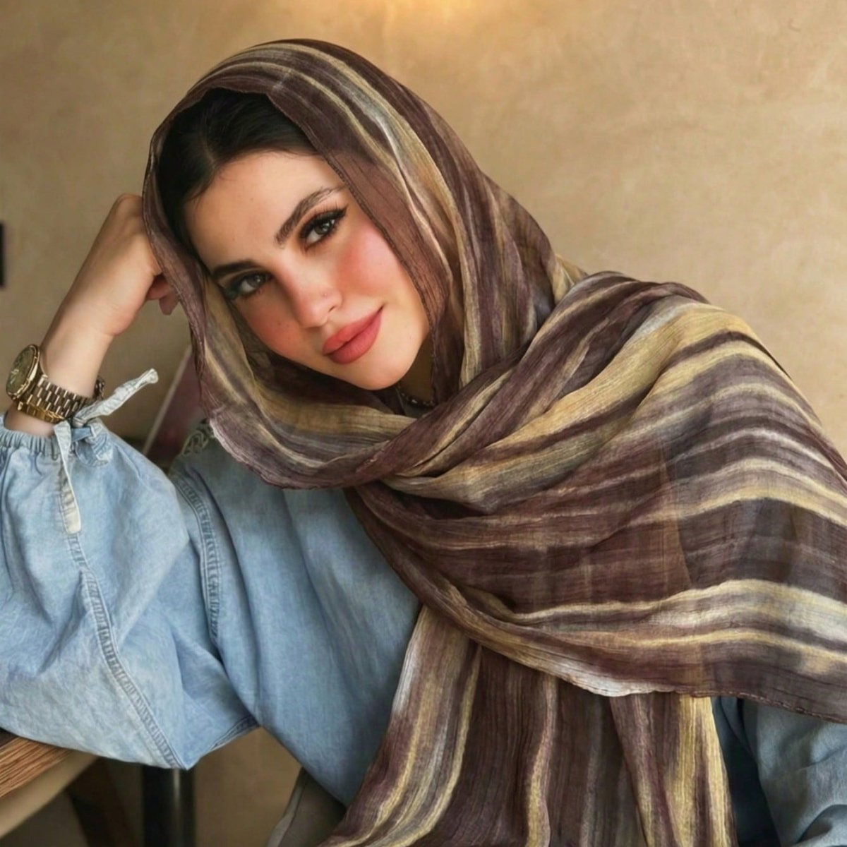 Rayon Gradient Tie-Dye Scarf | Rayon Gradient Hijab (MH216) La Vie Bien Rayon Gradient Tie-Dye Scarf | Rayon Gradient Hijab (MH216)