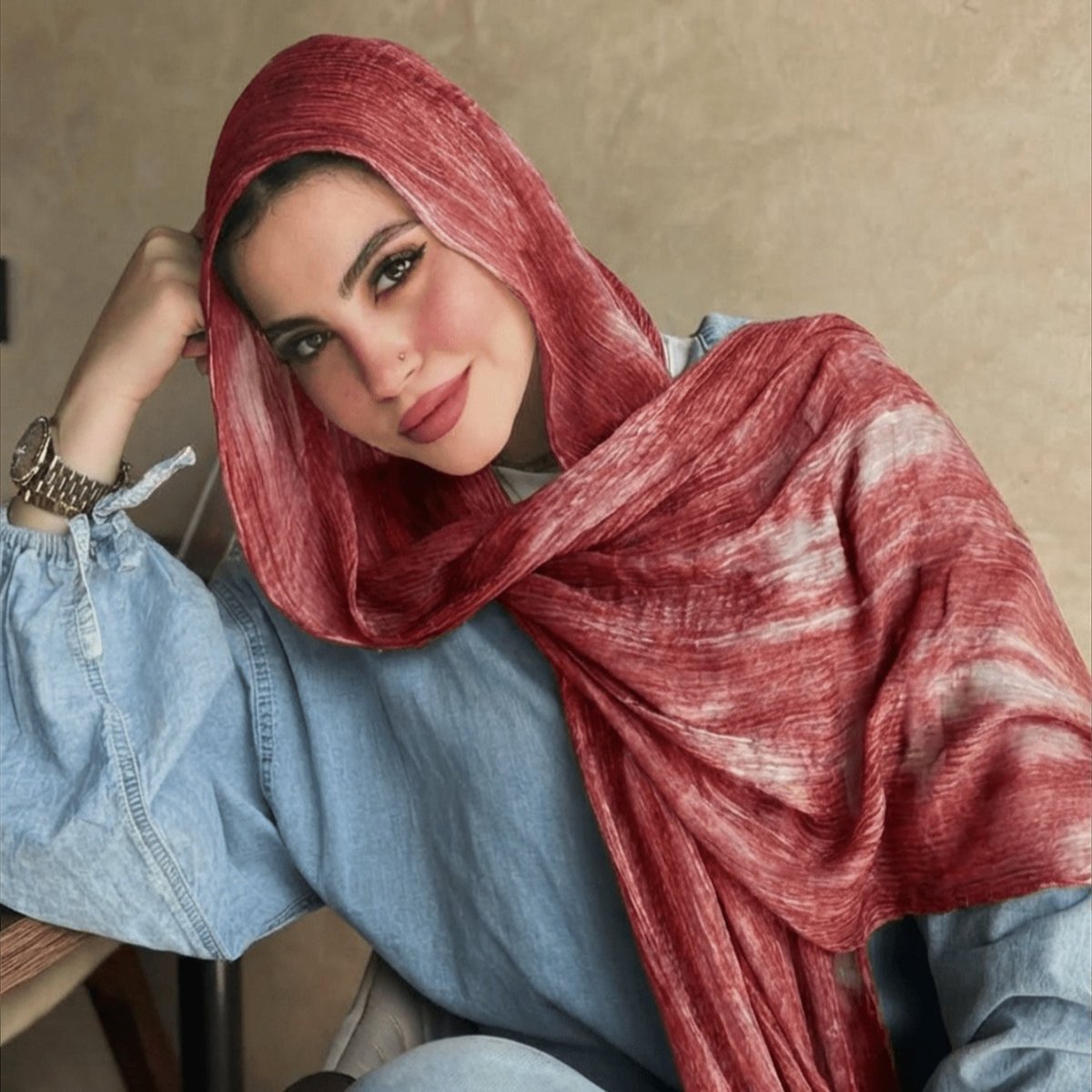 Rayon Gradient Tie-Dye Scarf | Rayon Gradient Hijab (MH216) La Vie Bien Rayon Gradient Tie-Dye Scarf | Rayon Gradient Hijab (MH216)