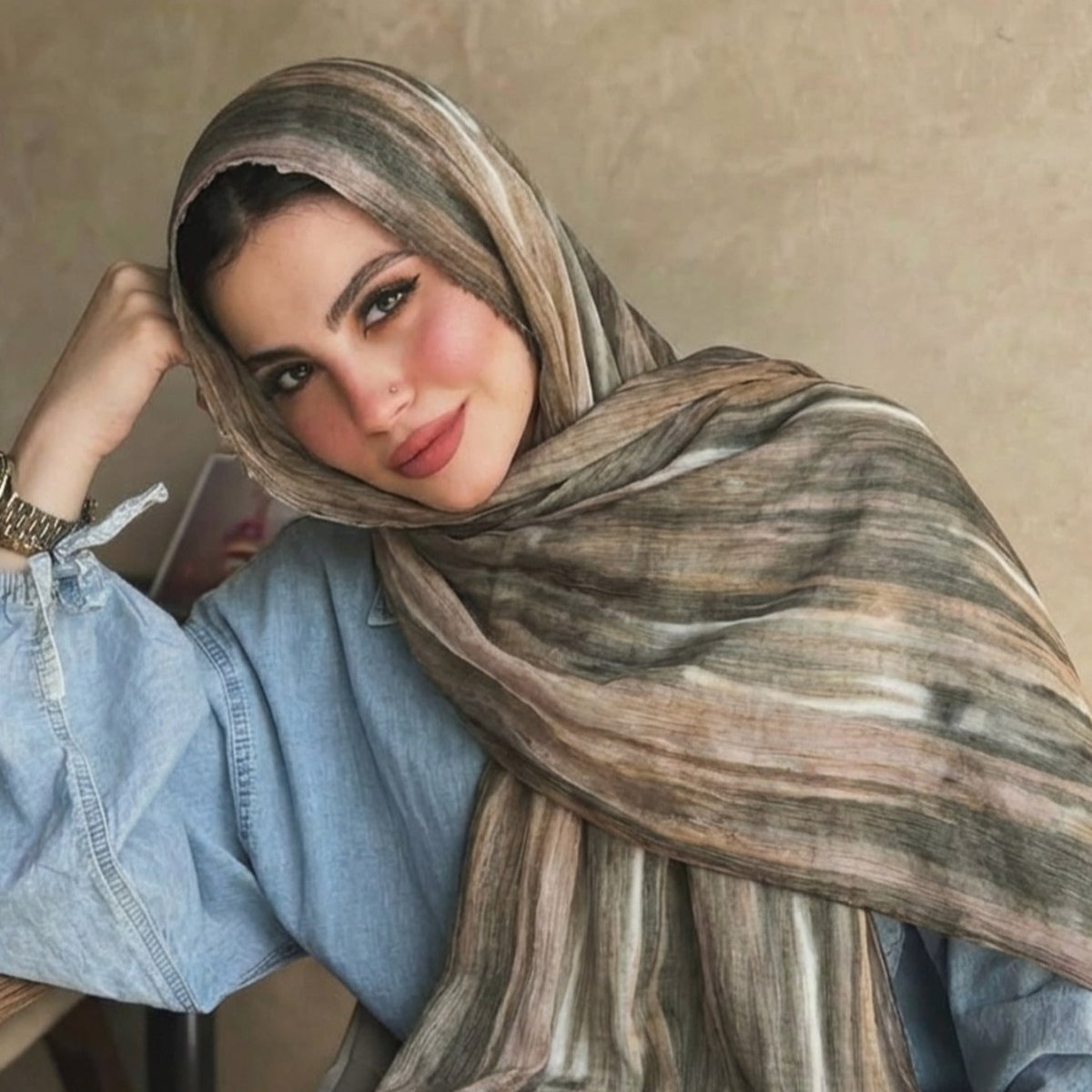 Rayon Gradient Tie-Dye Scarf | Rayon Gradient Hijab (MH216) La Vie Bien Rayon Gradient Tie-Dye Scarf | Rayon Gradient Hijab (MH216)
