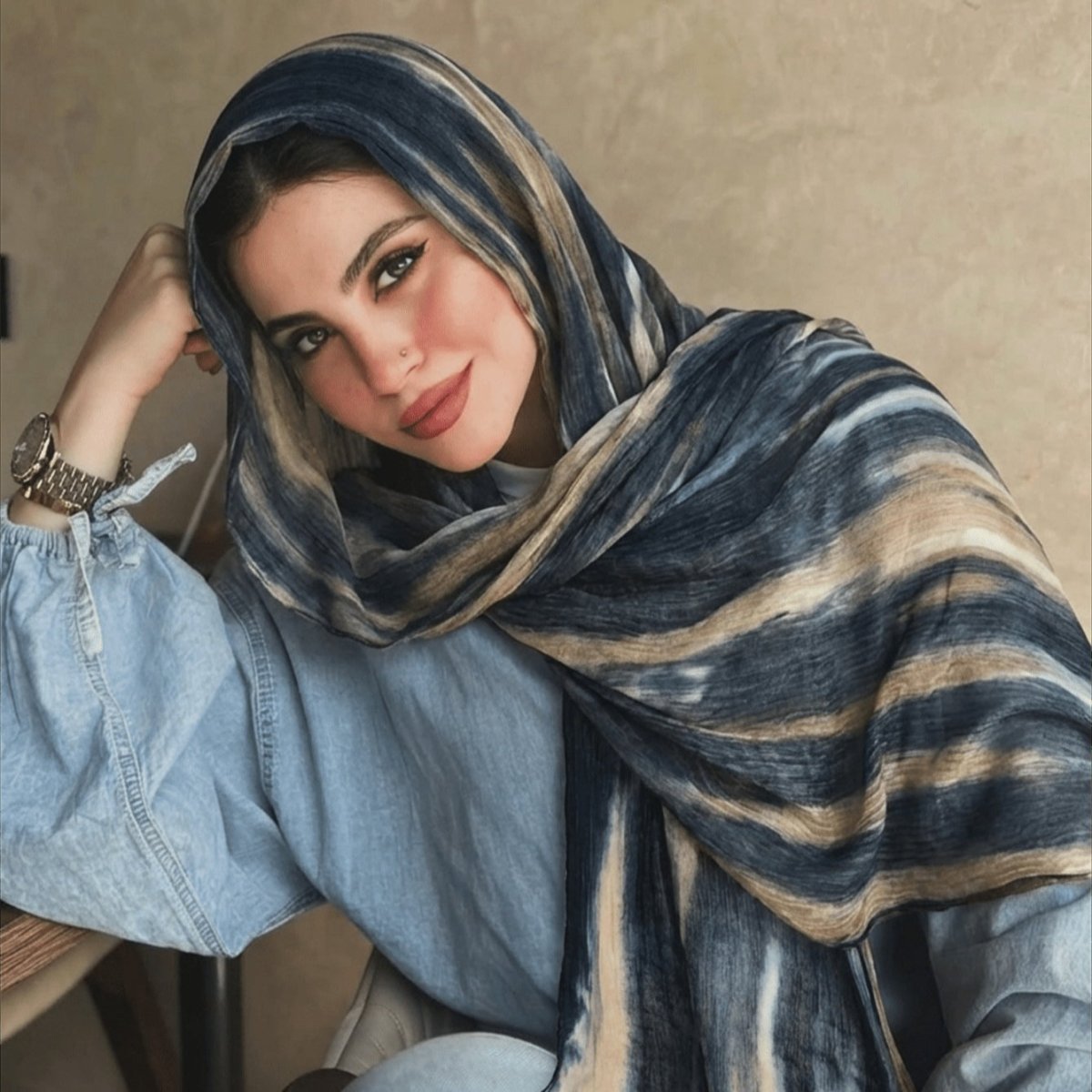 Rayon Gradient Tie-Dye Scarf | Rayon Gradient Hijab (MH216) La Vie Bien Rayon Gradient Tie-Dye Scarf | Rayon Gradient Hijab (MH216)