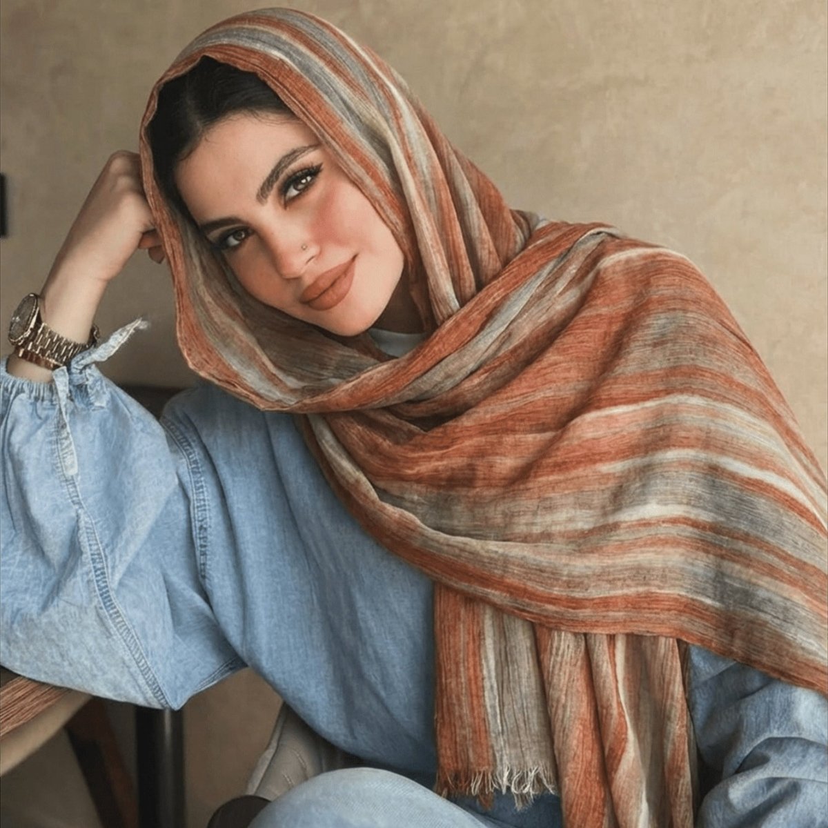 Rayon Gradient Tie-Dye Scarf | Rayon Gradient Hijab (MH216) La Vie Bien Rayon Gradient Tie-Dye Scarf | Rayon Gradient Hijab (MH216)