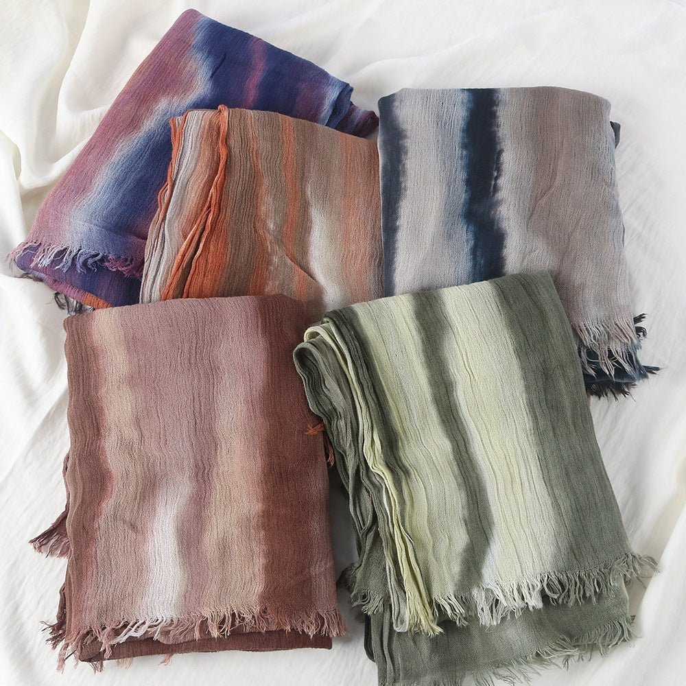 Rayon Gradient Tie-Dye Scarf | Rayon Gradient Hijab (MH216) La Vie Bien Rayon Gradient Tie-Dye Scarf | Rayon Gradient Hijab (MH216)