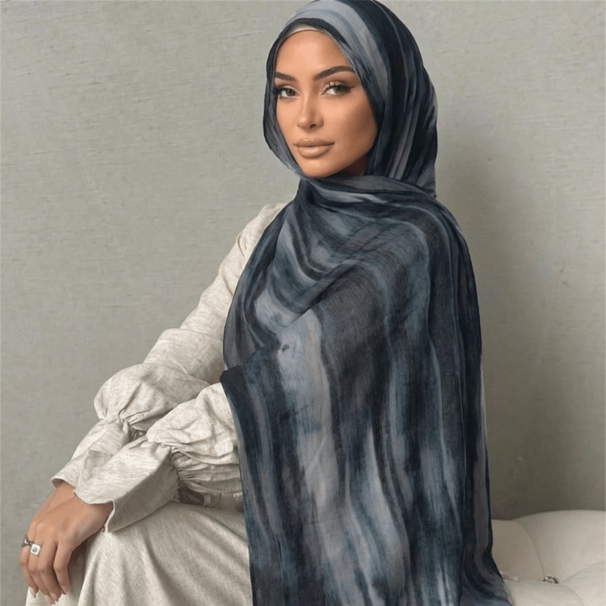 Rayon Gradient Tie-Dye Scarf | Rayon Gradient Hijab (MH216) La Vie Bien Rayon Gradient Tie-Dye Scarf | Rayon Gradient Hijab (MH216)