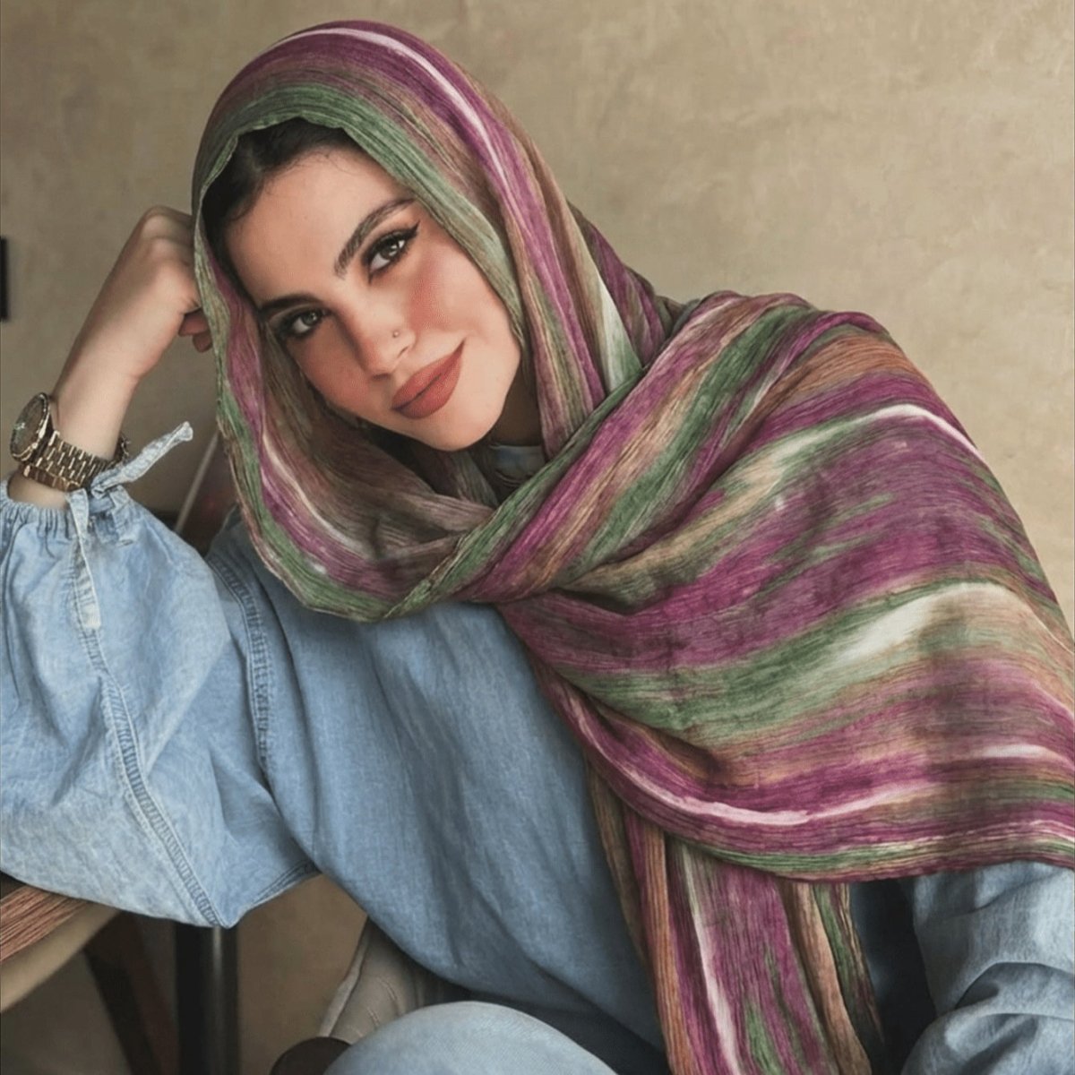 Rayon Gradient Tie-Dye Scarf | Rayon Gradient Hijab (MH216) La Vie Bien Rayon Gradient Tie-Dye Scarf | Rayon Gradient Hijab (MH216)